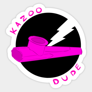 Kazoo Dude (Pink) Sticker